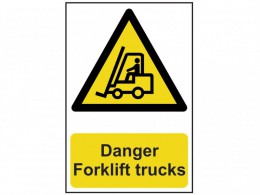 Scan Danger Forklift Trucks - PVC 200 x 300mm £8.40